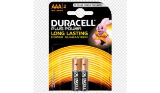 Duracell Plus Power AAA 2 Cells Battery