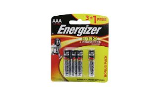 Energizer Battery 4 AAA (3+1)