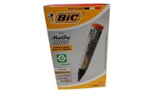 BIC PERMANENT MARKER 12S RED