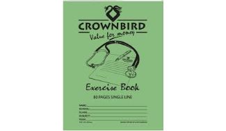 CROWNBIRD EXERCISE BOOK A5 SGL 120 PAGES