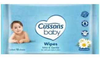 CUSSONS BABY WIPES MILD AND GENTLE 10S