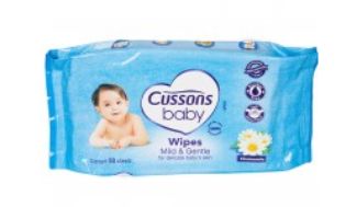 CUSSONS BABY WIPES MILD AND GENTLE 50S