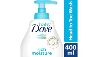DOVE BABY HEAD TO TOE WASH - RICH MOISTURE 400ML